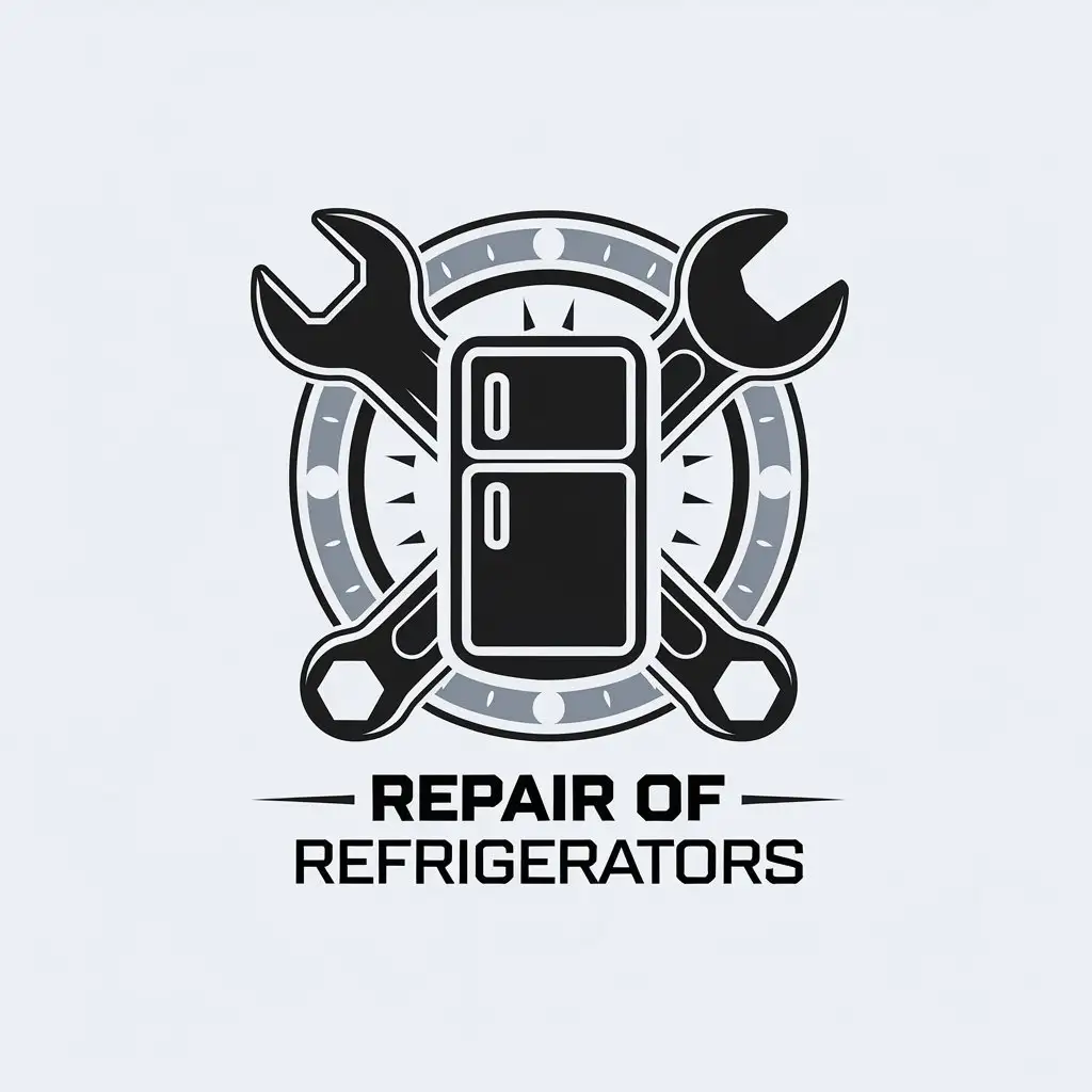 LOGO Design for Repair of Refrigerators Wrench Refrigerator Theme for Technology Industry