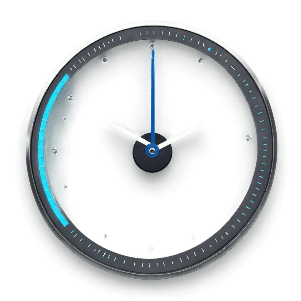 Futuristic-Clock-Graphic-in-4K-PNG-Format-for-HighQuality-Visuals