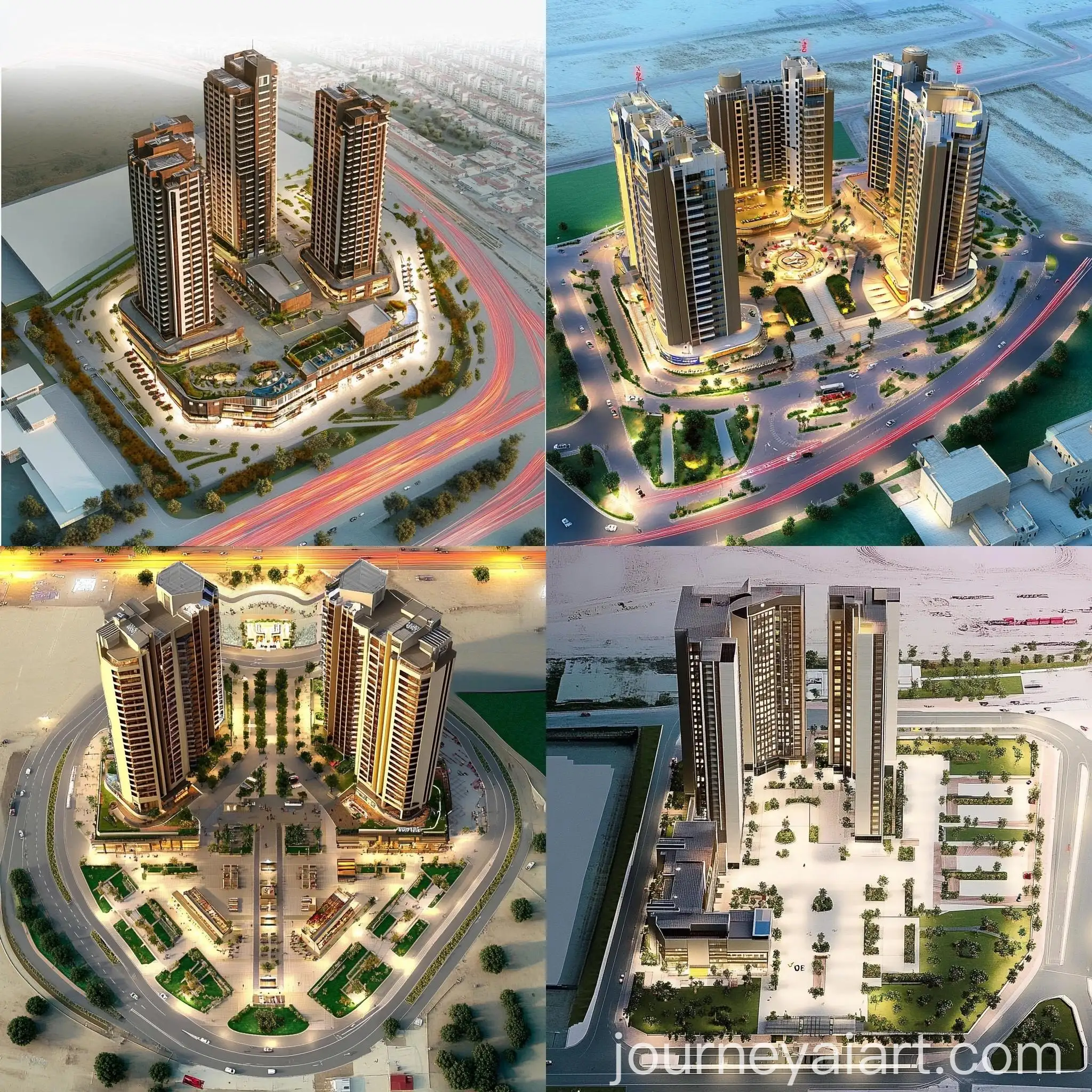 Architectural-Design-Hotel-Shopping-Mall-and-Apartment-Complex-on-Survey-Layout