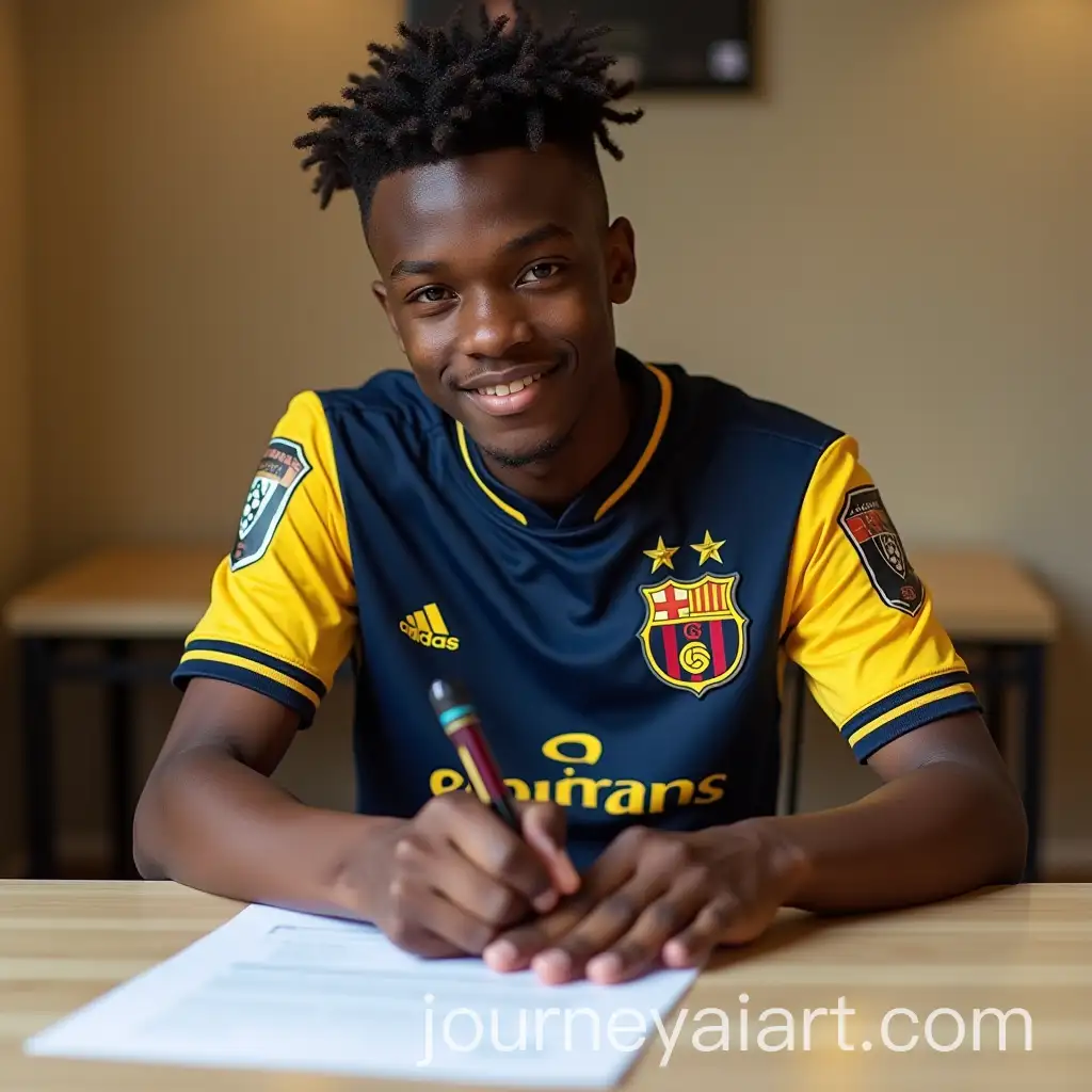 Young-Footballer-Signing-Professional-Contract-with-Villarreal-FC-in-Spain