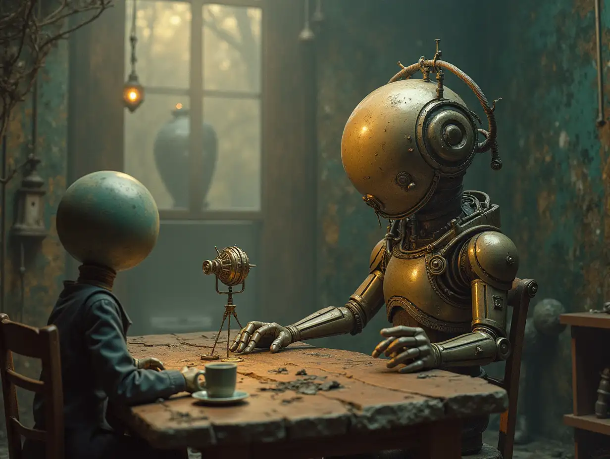 Surrealist questions for the artificial unconscious Steampunk