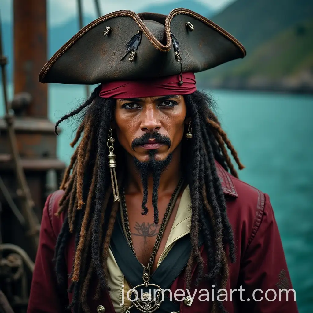 Pirates-of-the-Caribbean-Adventure-Scene-with-Ships-and-Treasure