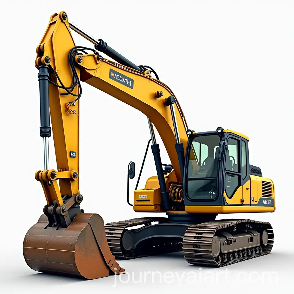 Excavator-at-Work-in-Construction-Site