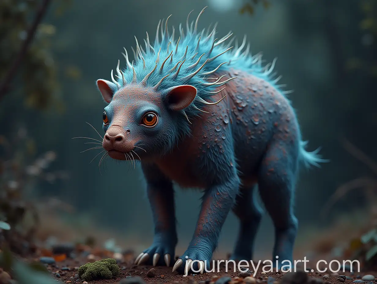 Realistic-Depiction-of-AnAI-Art-Prompt-Expansionomalous-and-Mythical-Animals-in-a-Surreal-Environment