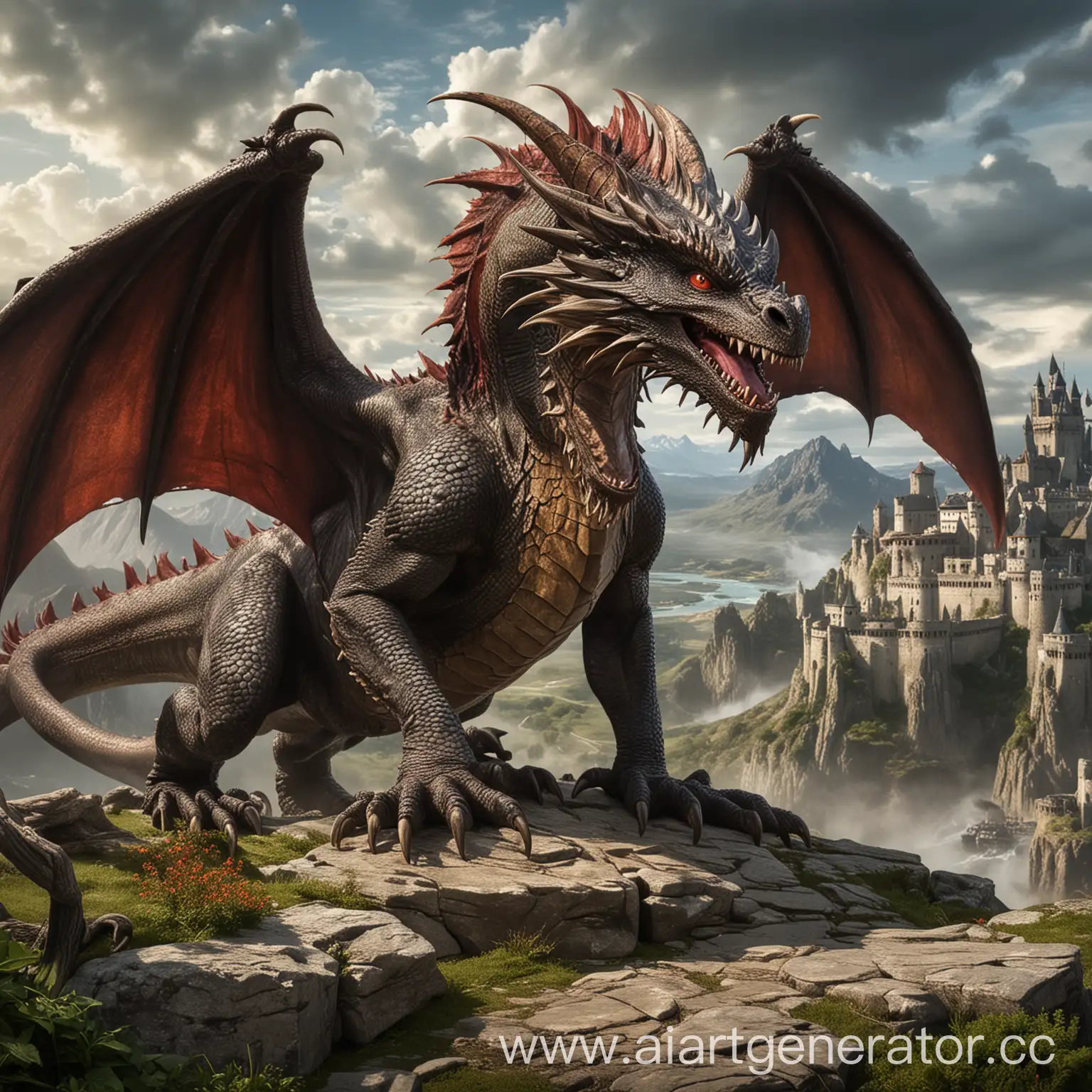 Fantasy-World-of-Dragons-in-Mythical-Landscape