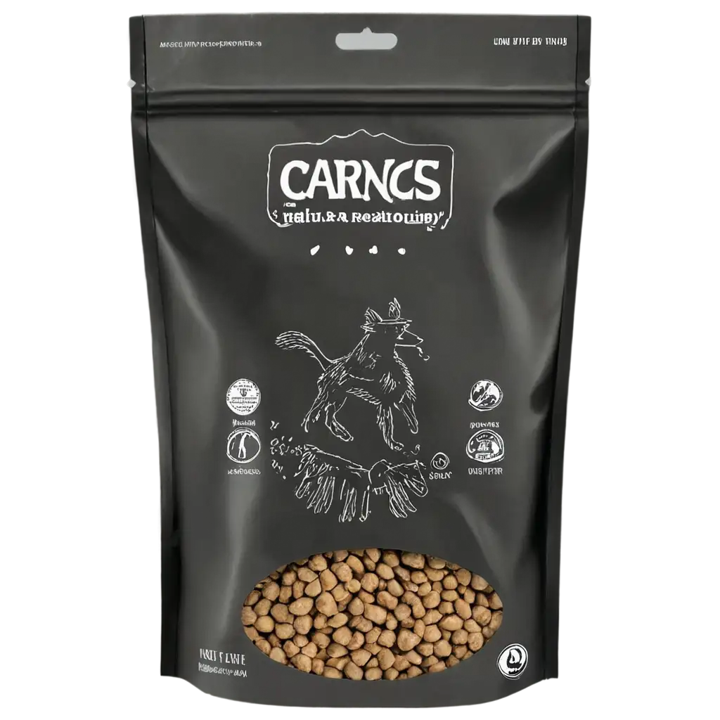 HighQuality-PNG-of-Dog-Food-Packaging-Featuring-a-HandDrawn-Dog-for-Enhanced-Visual-Appeal