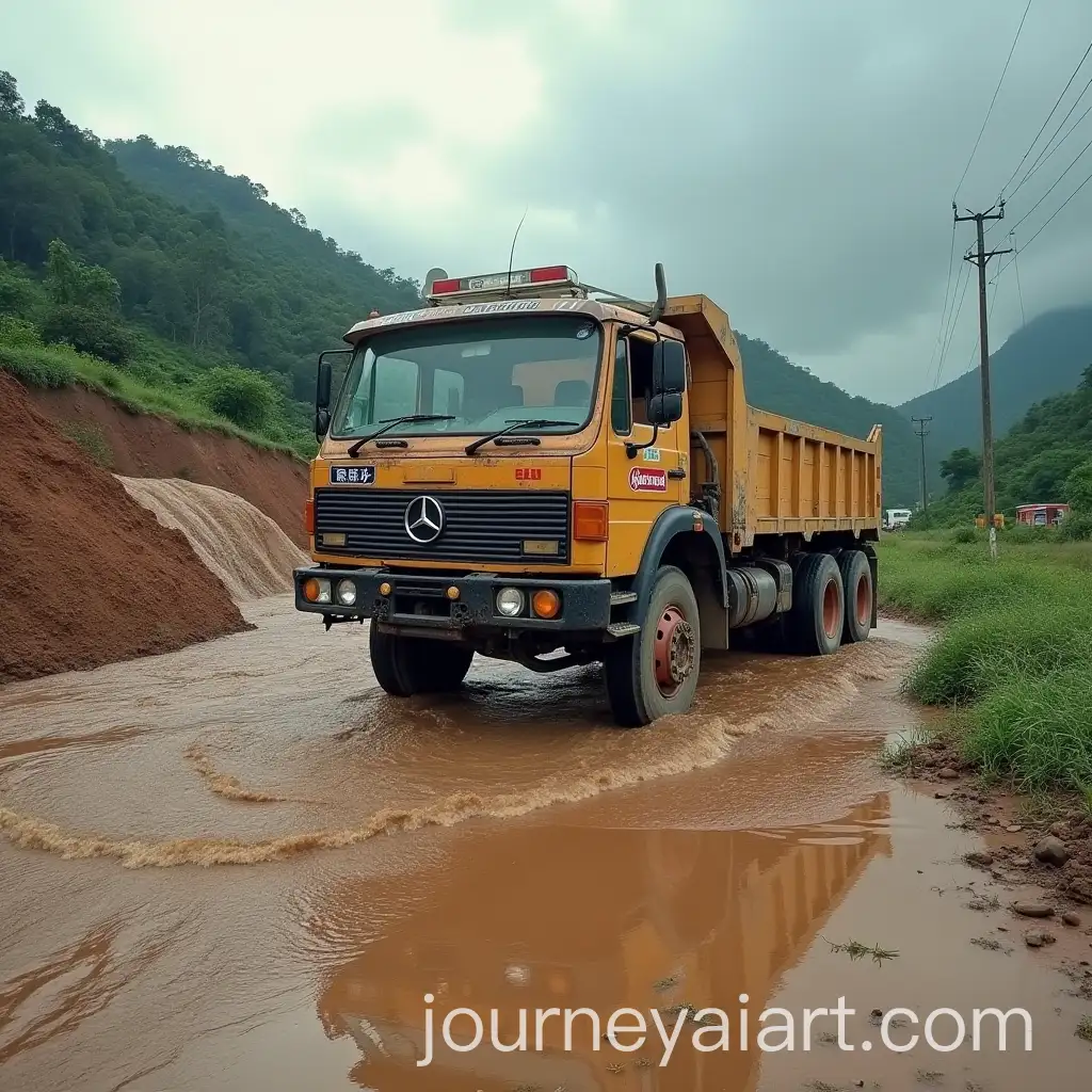 Landslide-Incident-in-Shirur-Arjuns-Lorry-Swept-into-Gangavali-River