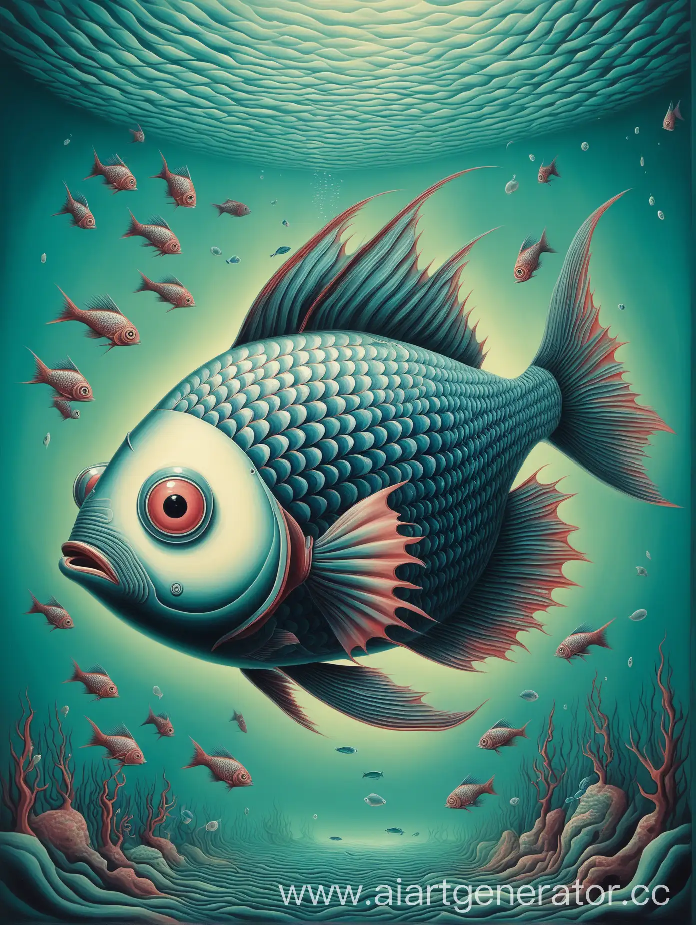 Surreal-Fish-Swimming-in-Cosmic-Waters