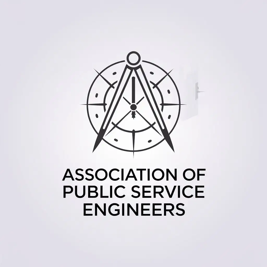 LOGO-Design-For-Association-of-Public-Service-Engineers-Minimalistic-Engineering-Symbol-on-Clear-Background