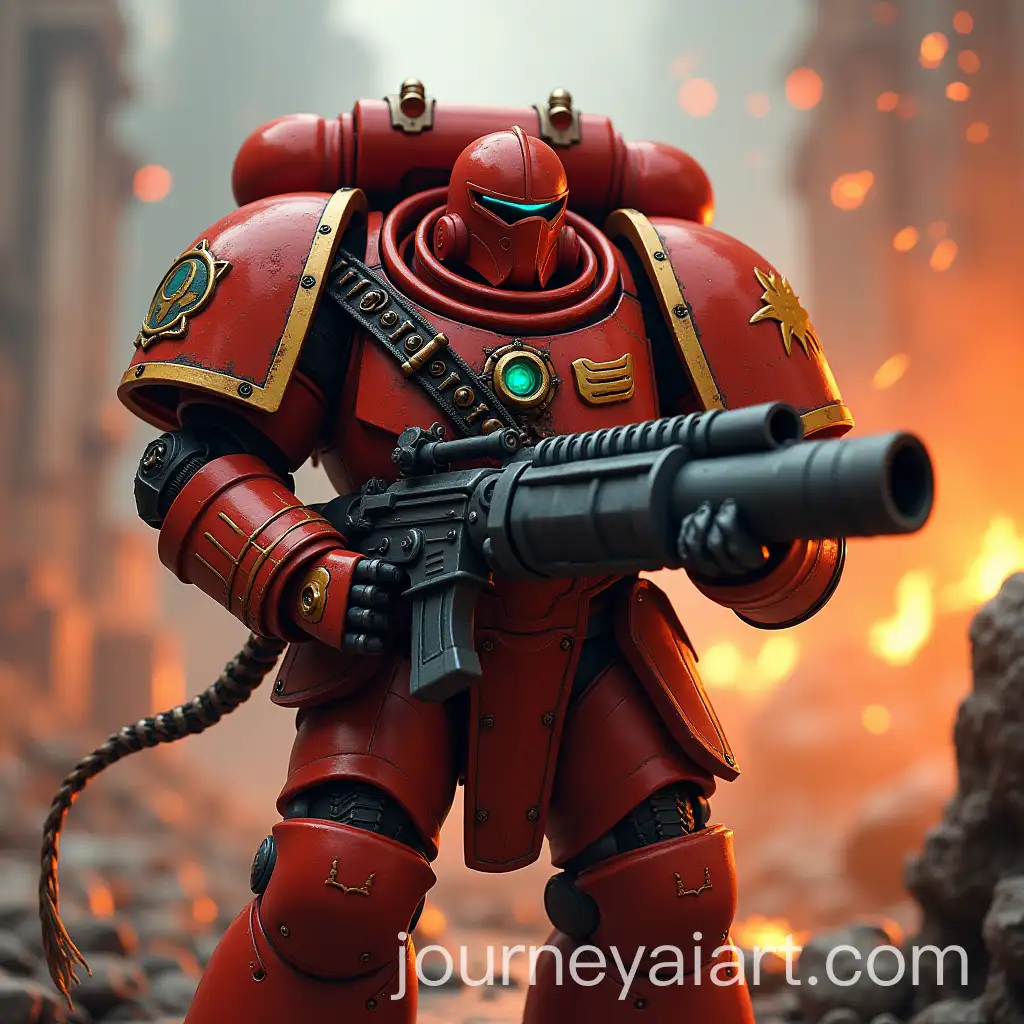 Blood-Angels-Space-Marines-Battling-in-Flames-and-Blood