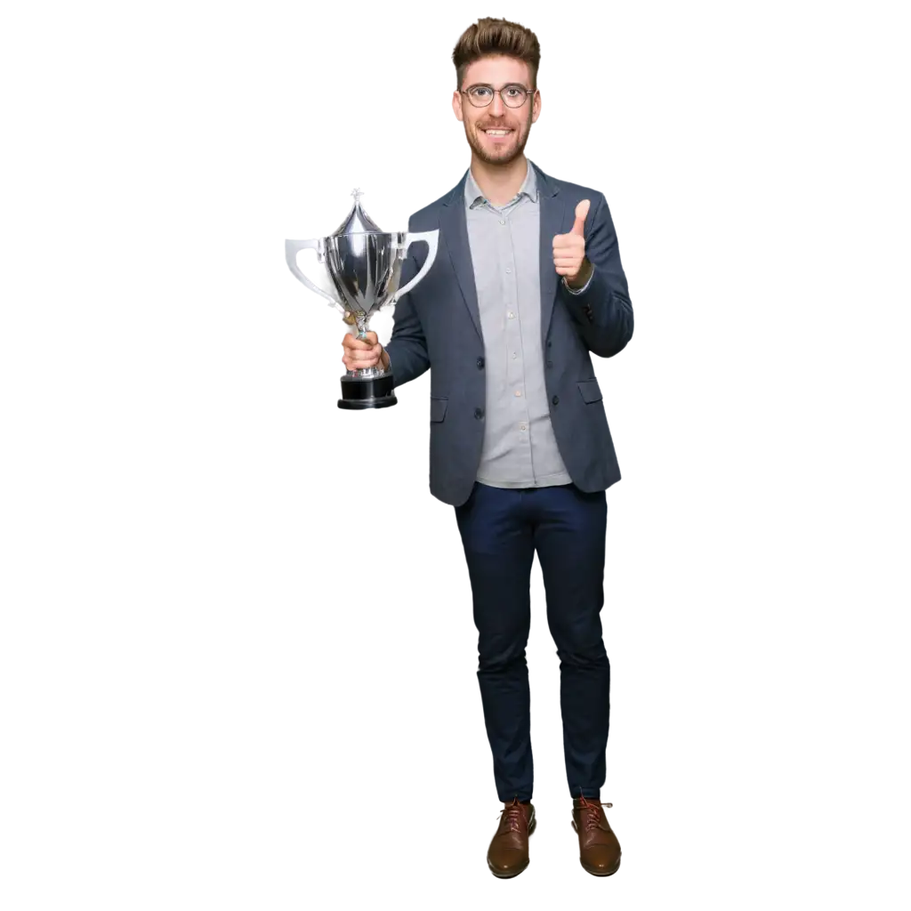 Marketer-Holding-Trophy-of-Success-PNG-Image-for-Achievement-Target-Reaching