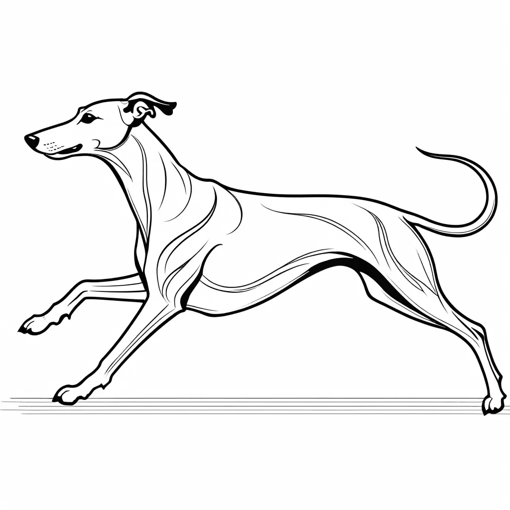 Fast-Greyhound-Dog-in-Motion-for-Kids-Coloring-Page