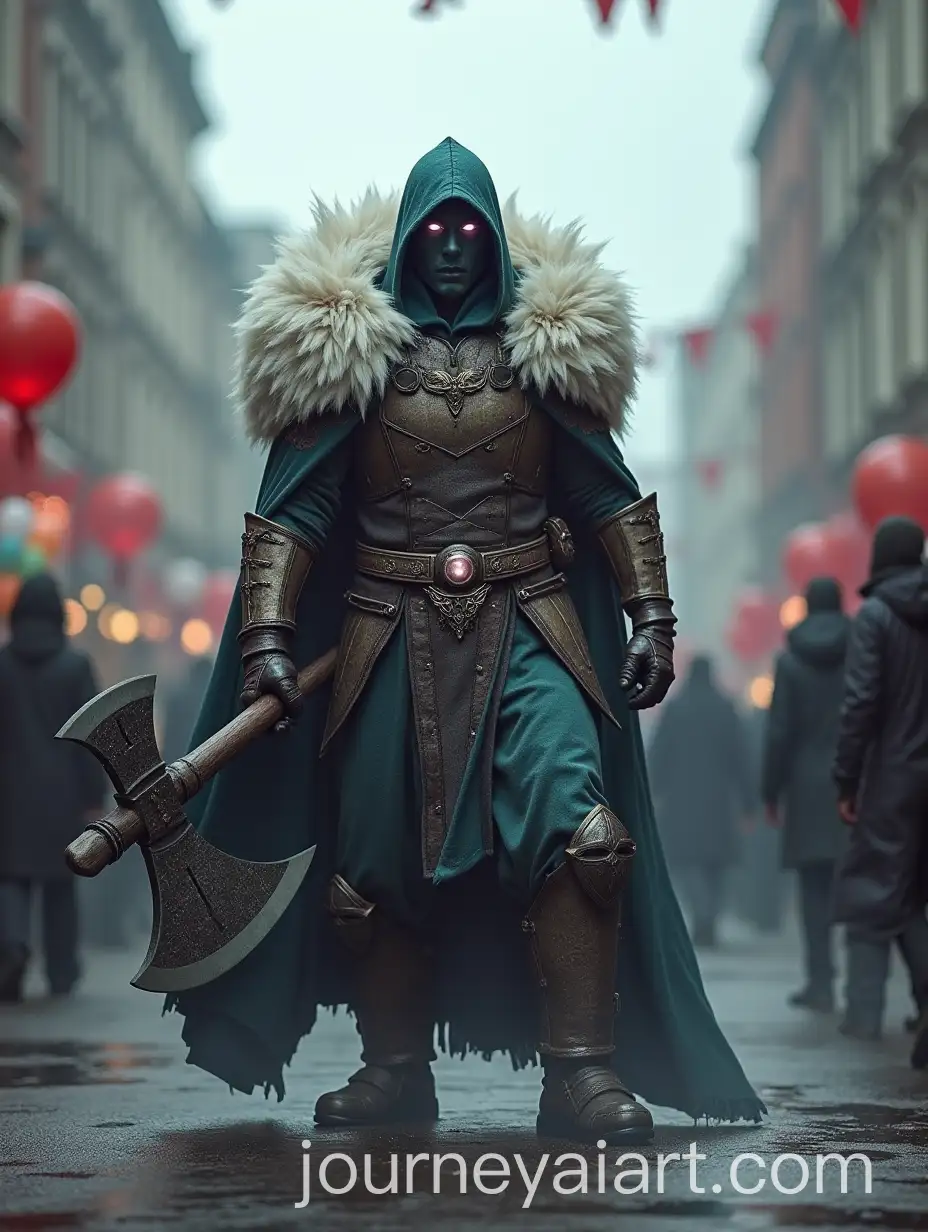 Regal-Guardian-with-BattleAxe-at-Urban-Festival