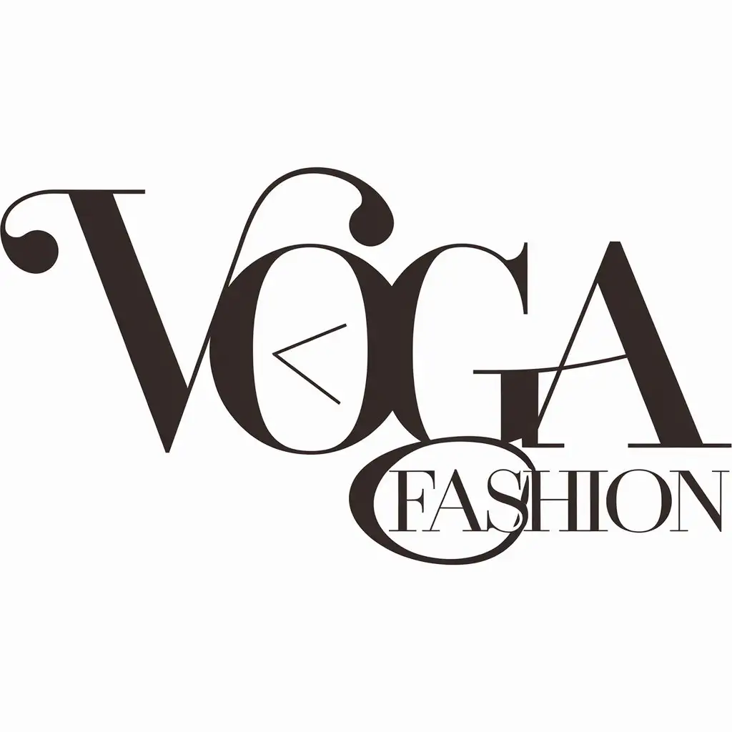 LOGO Design for VOGA Fashion Modern Word Design with Clean and Minimalist Style