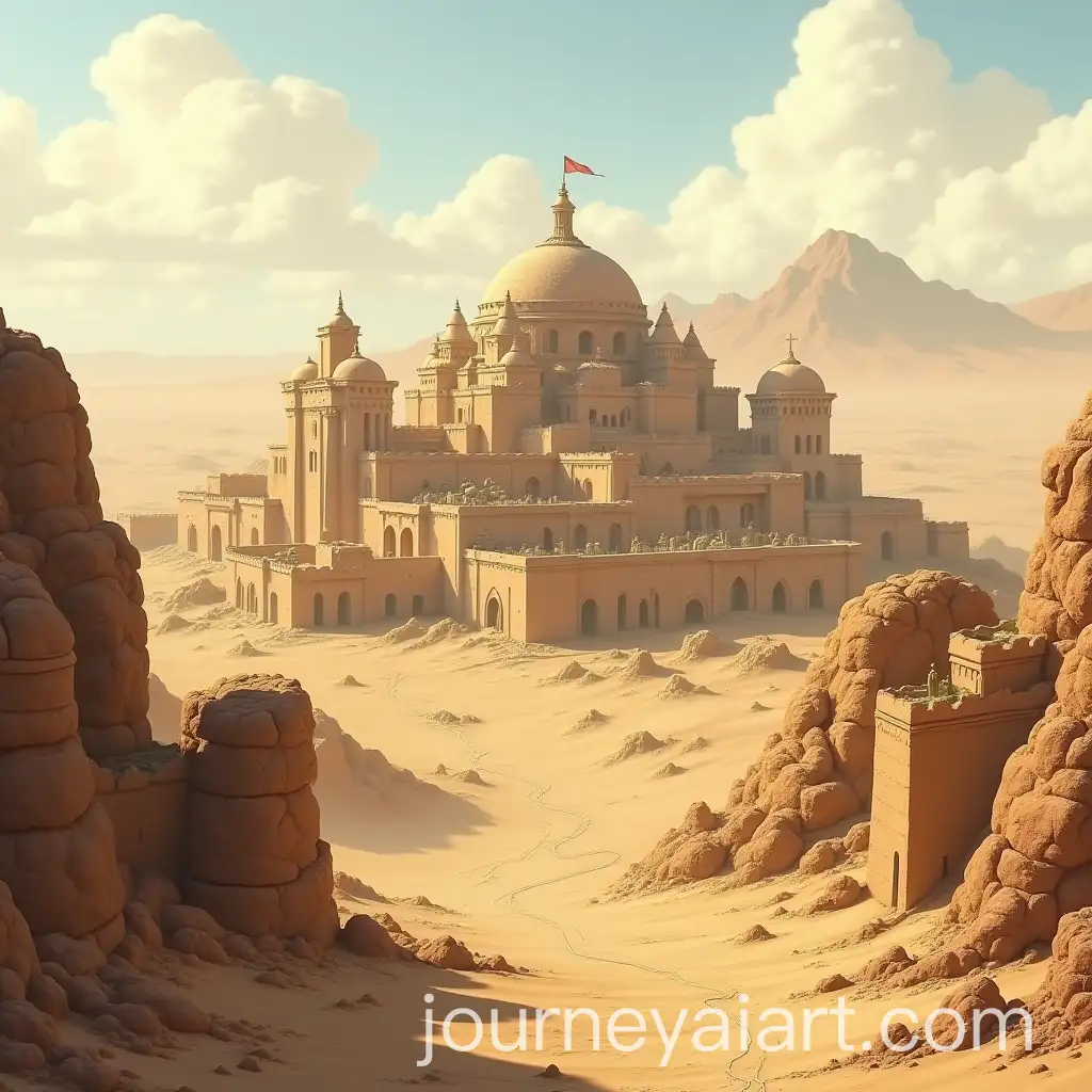Desert-Trading-City-in-MedievalFantasy-Sandstone-Kingdom