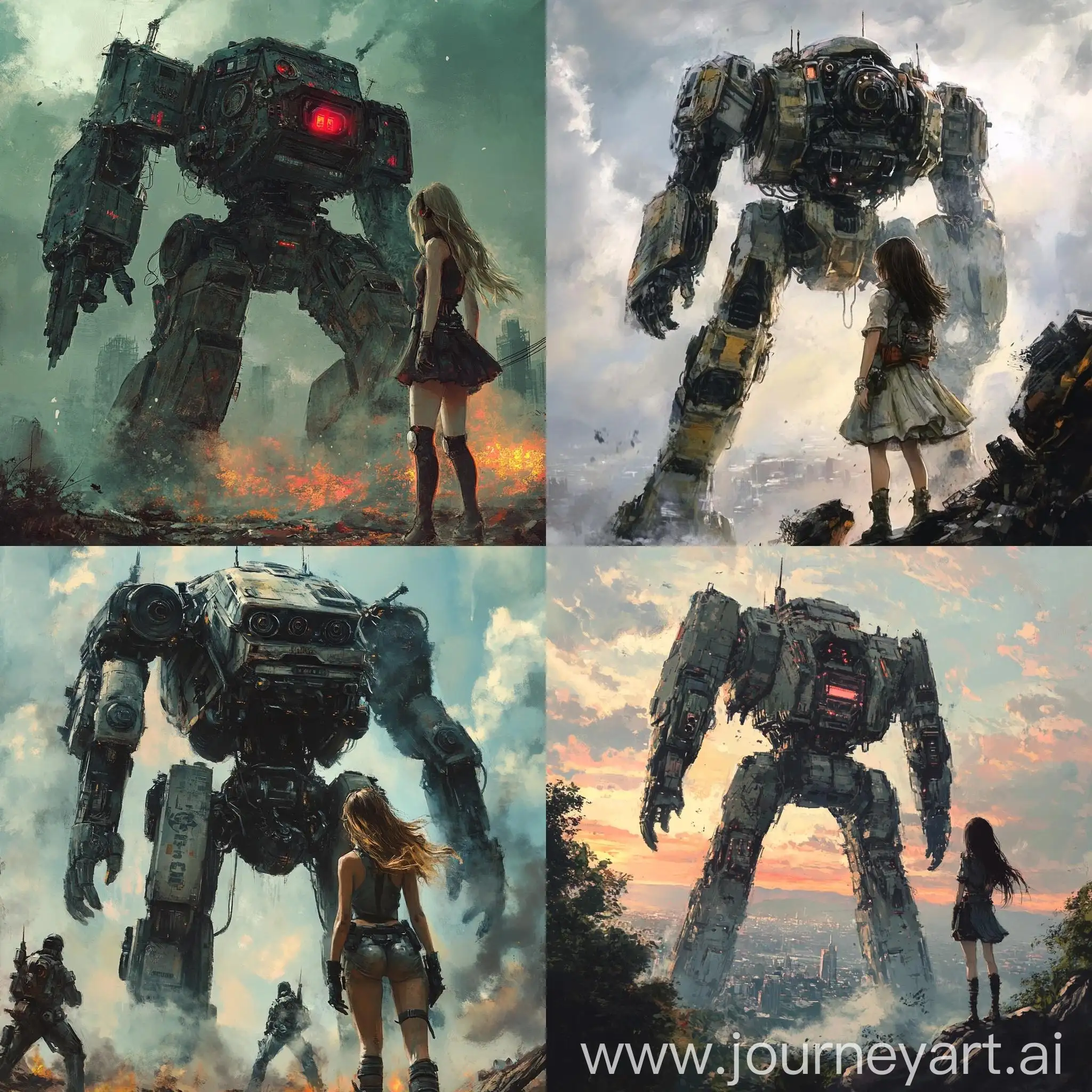 Mecha-Girl-in-a-Fantasy-War-Zone