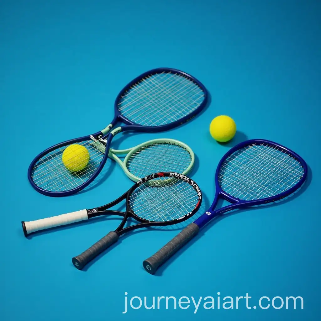 Blue-Padel-Court-with-Rackets-and-Balls