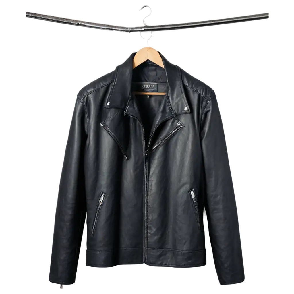 Leather-Jacket-Hanging-PNG-Image-HighQuality-and-Versatile-for-Multiple-Applications