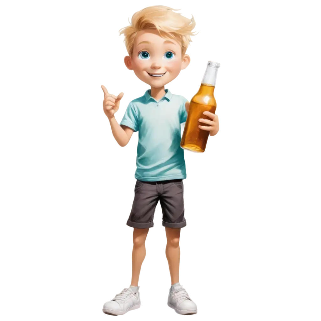 Blonde-Boy-with-Turquoise-Eyes-Holding-a-Beer-PNG-Image-Joyful-Character-Illustration