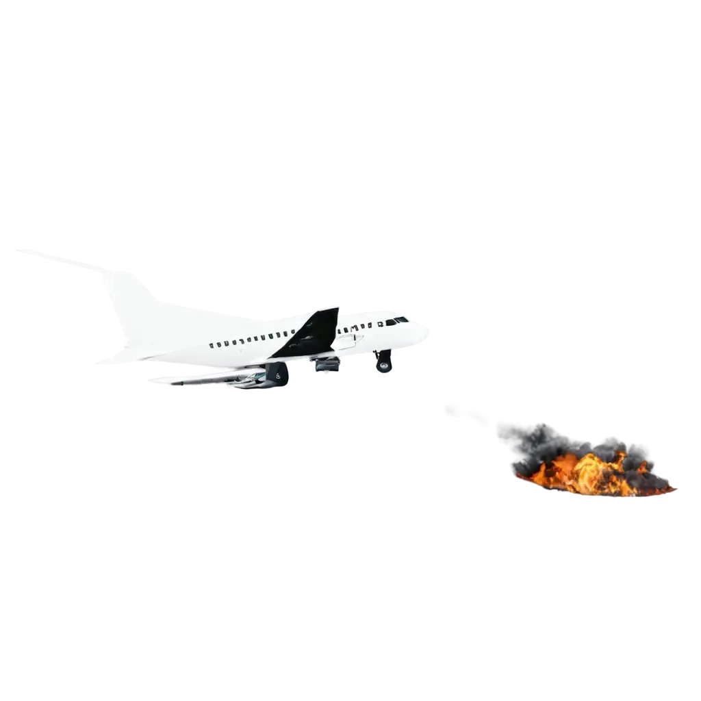 HighQuality-PNG-Image-of-a-Plane-Crash-Capturing-the-Dramatic-Moment