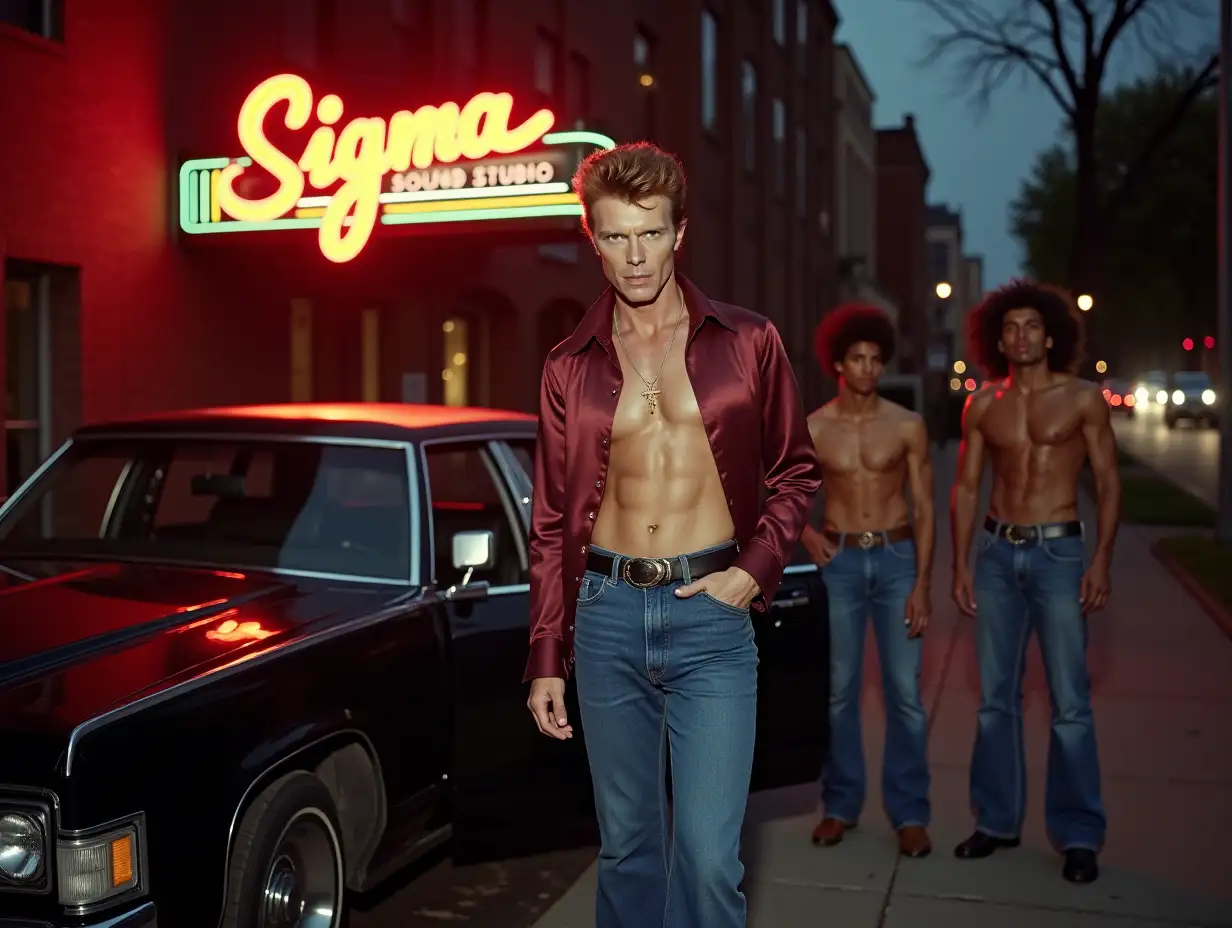 David-Bowie-Exiting-Limousine-at-Sigma-Sound-Studio-1975