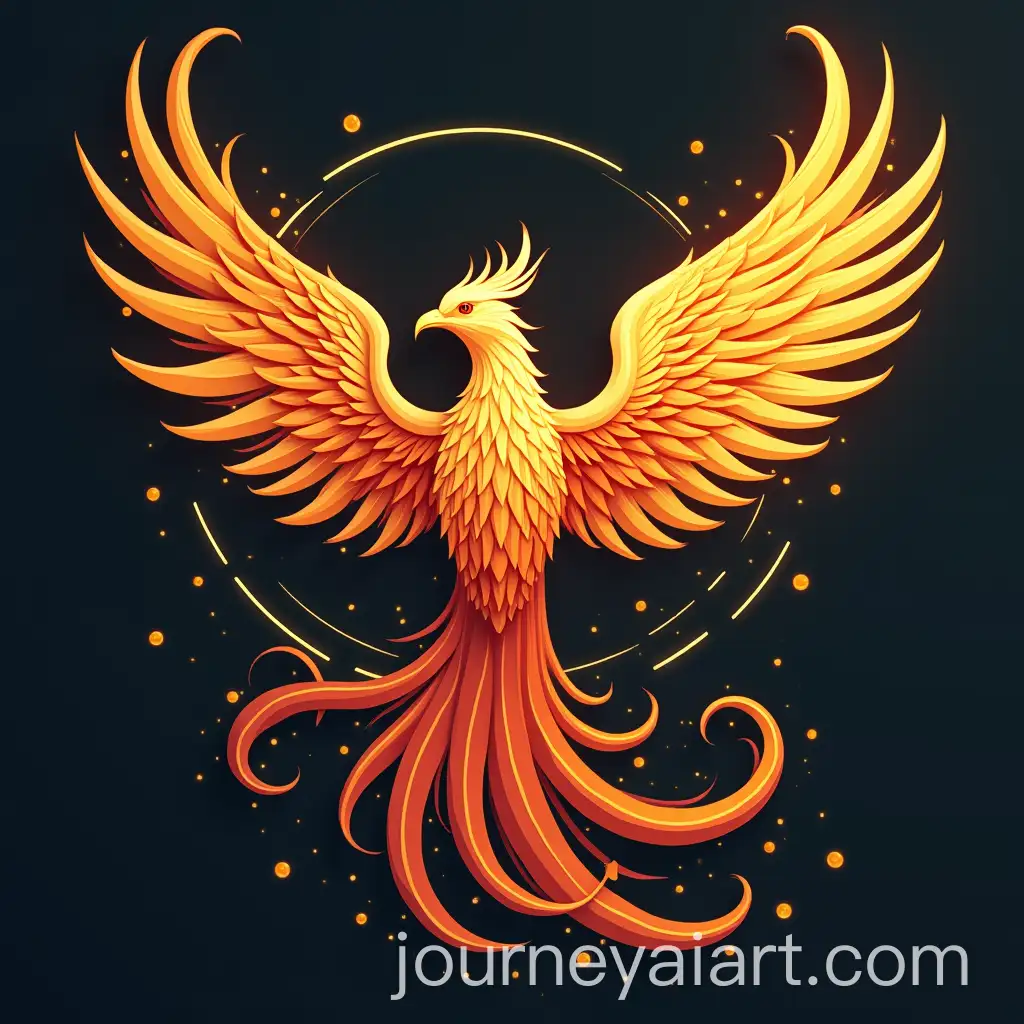 Modern-Revival-of-a-Phoenix-Bird-in-Artistic-Style