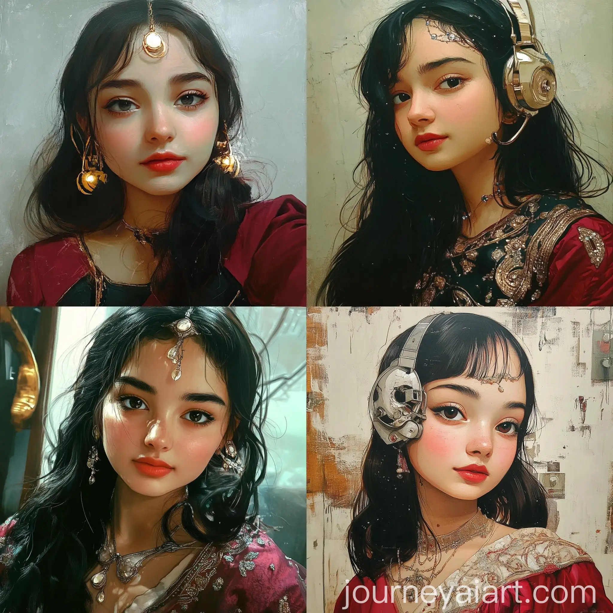 Artistic-AI-Girl-in-Old-School-Style