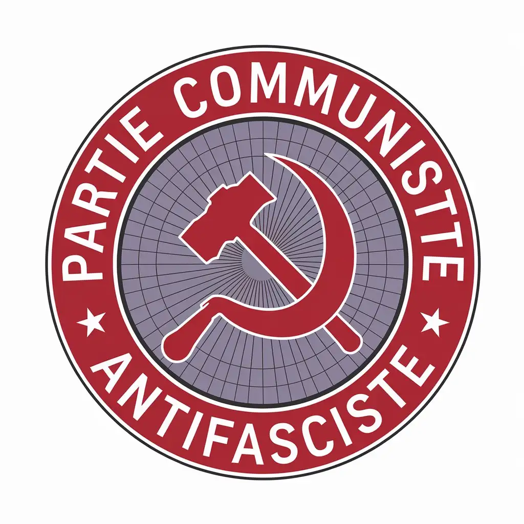 LOGO Design for Partie Communiste International Antifasciste Fossil Hammer Symbol for Nonprofit Industry