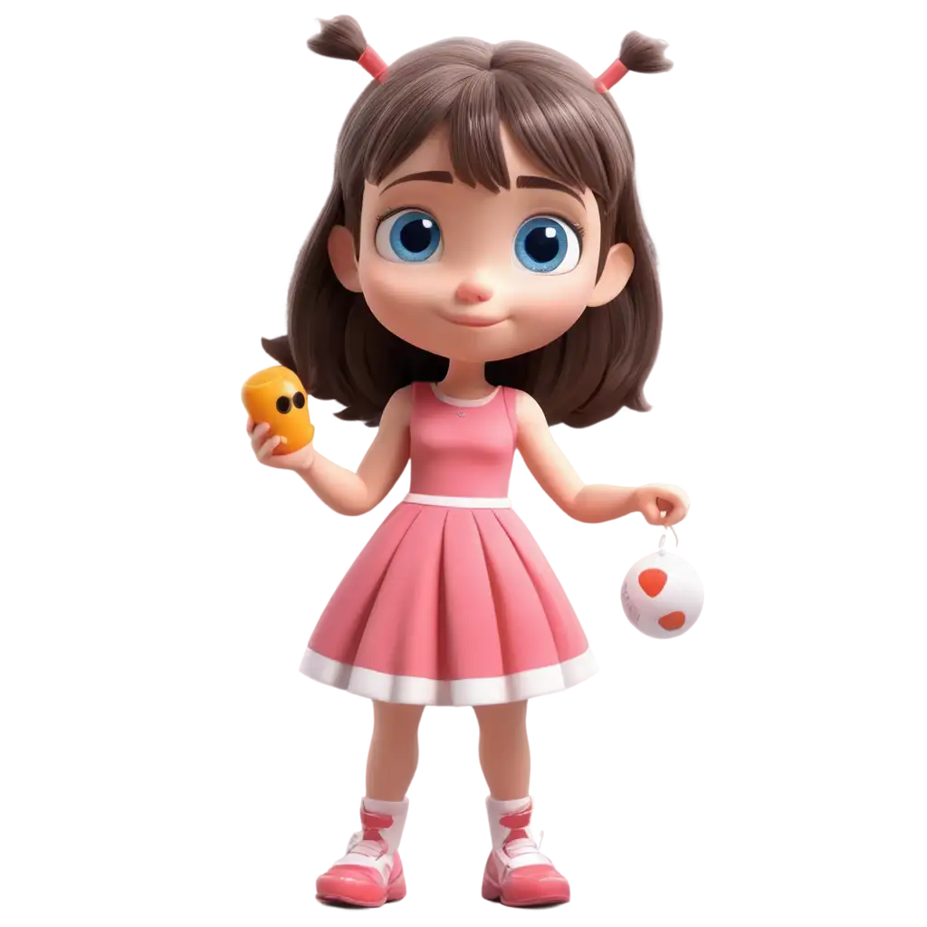 3D-Cartoon-PNG-Image-of-a-Small-Girl-with-Blue-Eyes-Holding-a-Toy