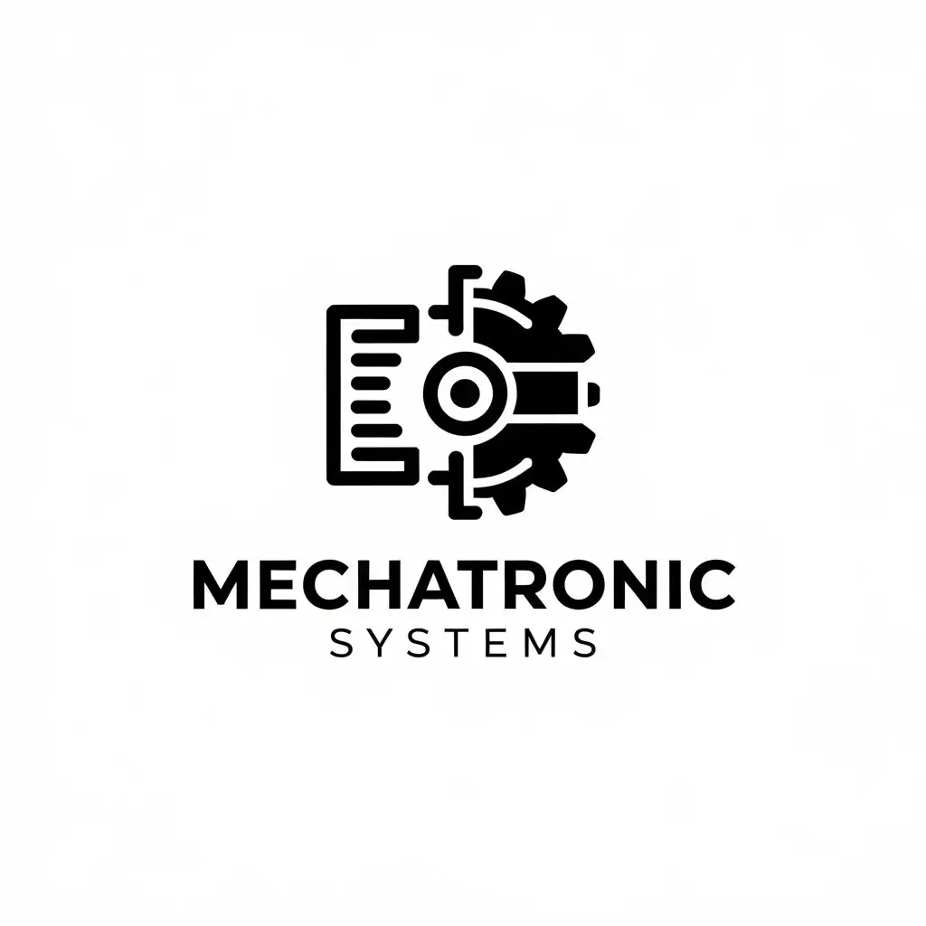 LOGO Design for Mechatronic Systems Vector Electric Motor Gears with Minimalistic Style