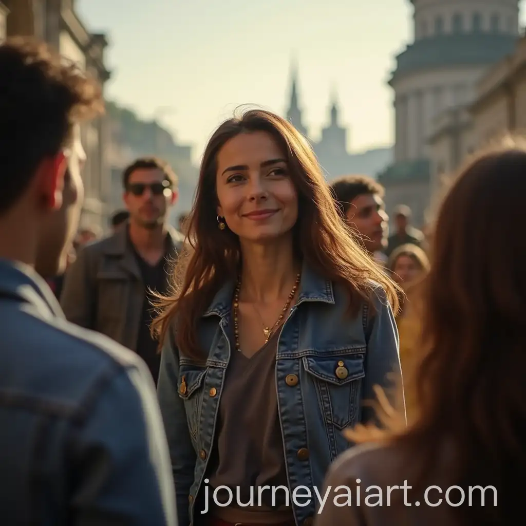 Woman-Approaching-a-Group-of-People-in-a-Social-Setting