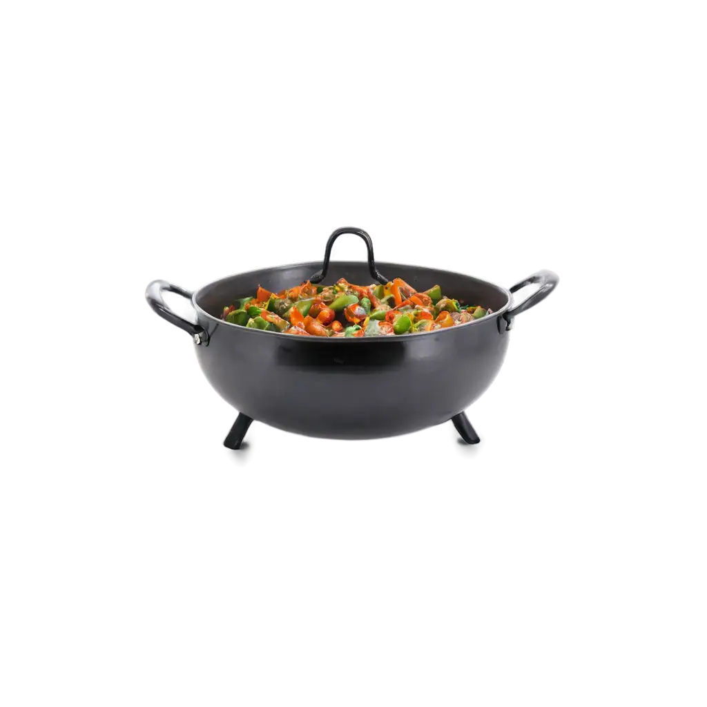 HighQuality-PNG-Image-Kitchen-Top-Kadai-in-Vegetables-with-Smoke