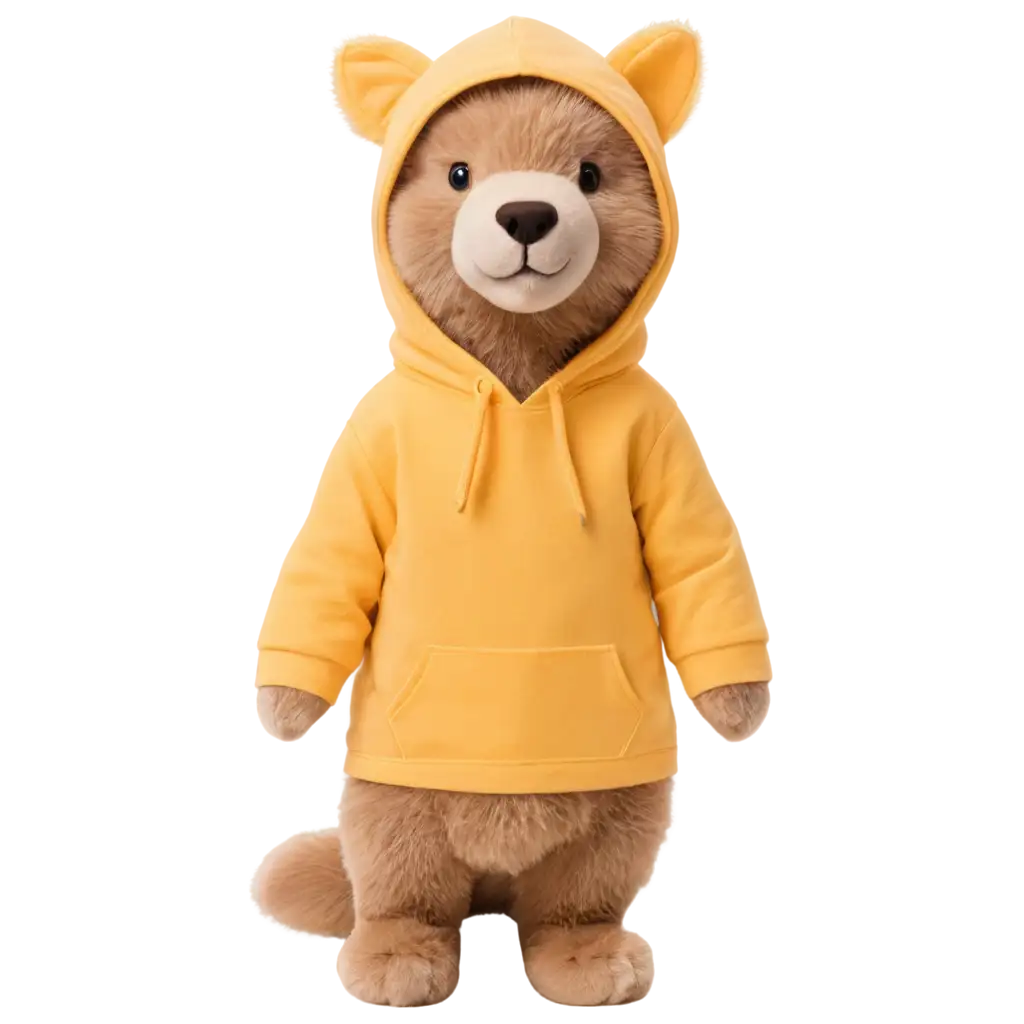 Yellow-Hoodie-PNG-Image-Adorable-Stuffed-Animal-Apparel