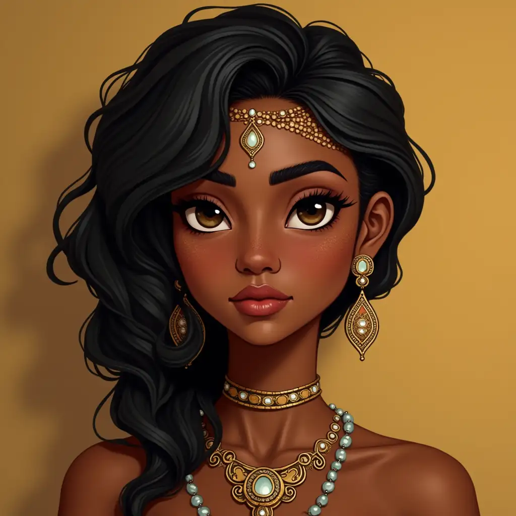 TRYING TO CREATE A BEAUTIFUL CHARACTER FOR A 37 YEAR OLD SUDANESE WOMAN WITH ARABIC FEATURES PRESENTED IN MY TIKTOKS