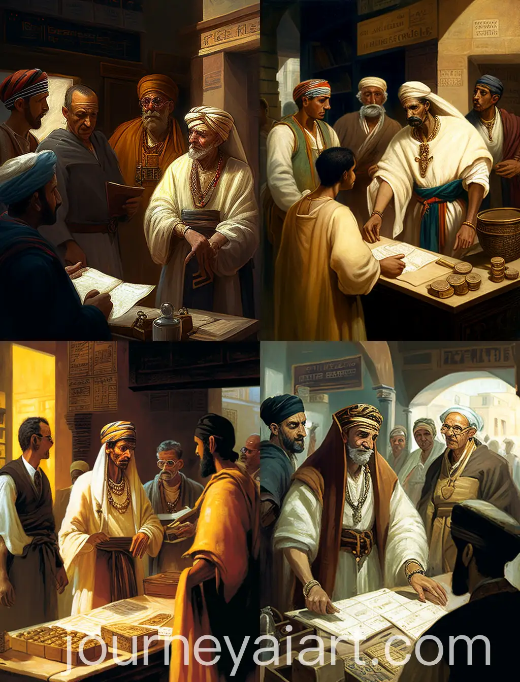 Ancient-Egyptian-Tax-Collection-Scene-Confrontation-and-Fear