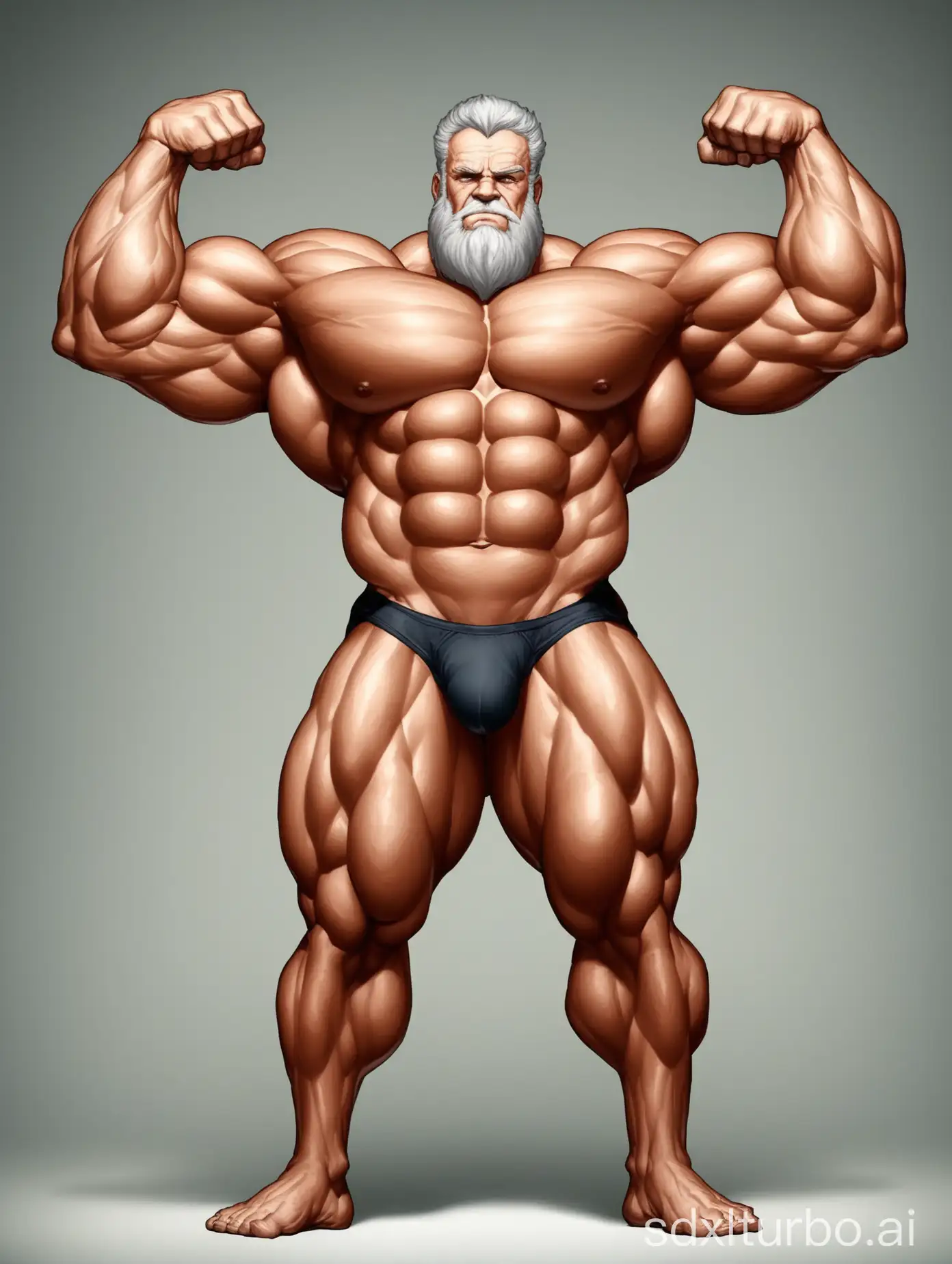 Muscular-Old-Man-Showing-Massive-Biceps-in-Underwear