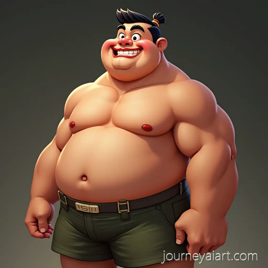 Portrait-of-an-AsianAI-Art-Prompt-Expansion-Male-with-a-Plump-and-WellFed-Physique
