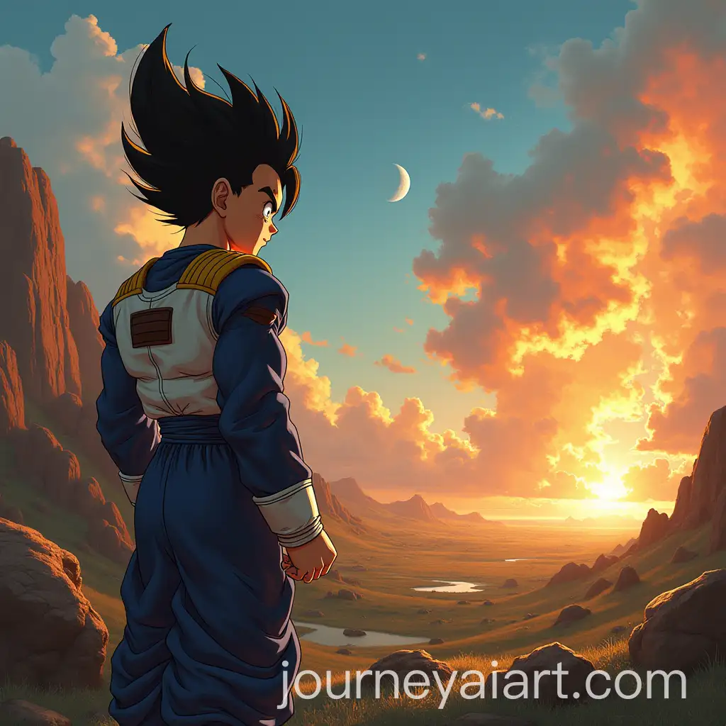Vegeta-Watching-Shooting-Star