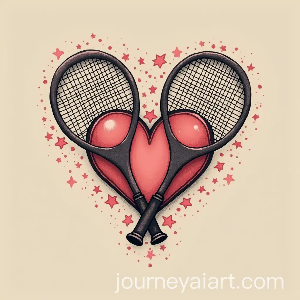 Tennis-and-Heart-Tattoo-Design-with-Interlinked-Motif