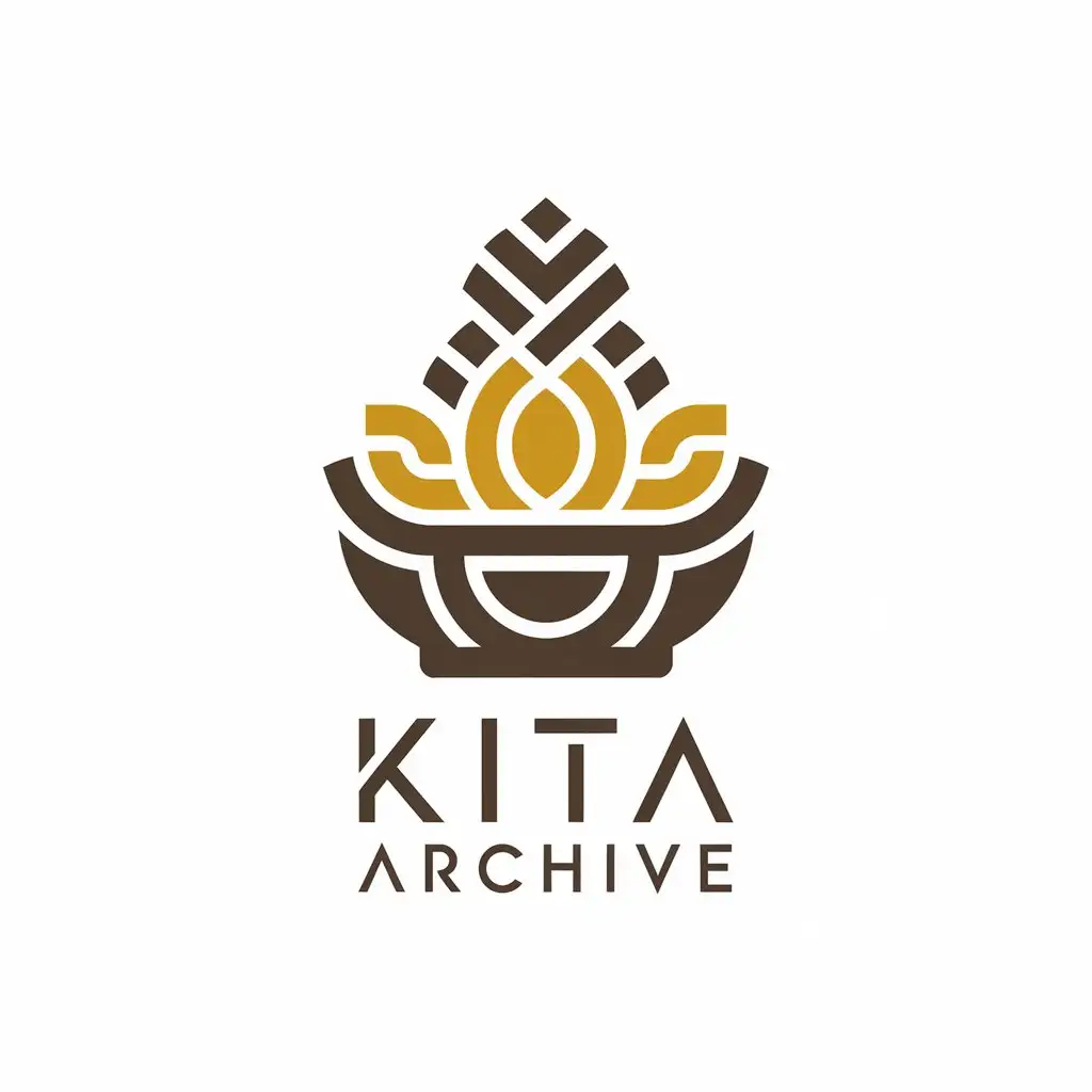 LOGO Design for KITA Archive Modern Elegant and Minimalist with Earthy or Premium Color Palette and Culinary Elements