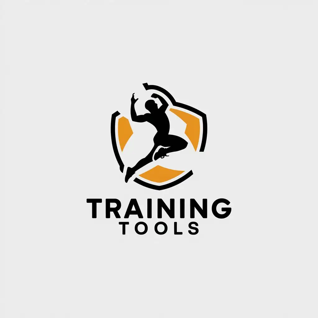 LOGO Design for TrainingTools Vector Design with Sports Symbol for Fitness Industry