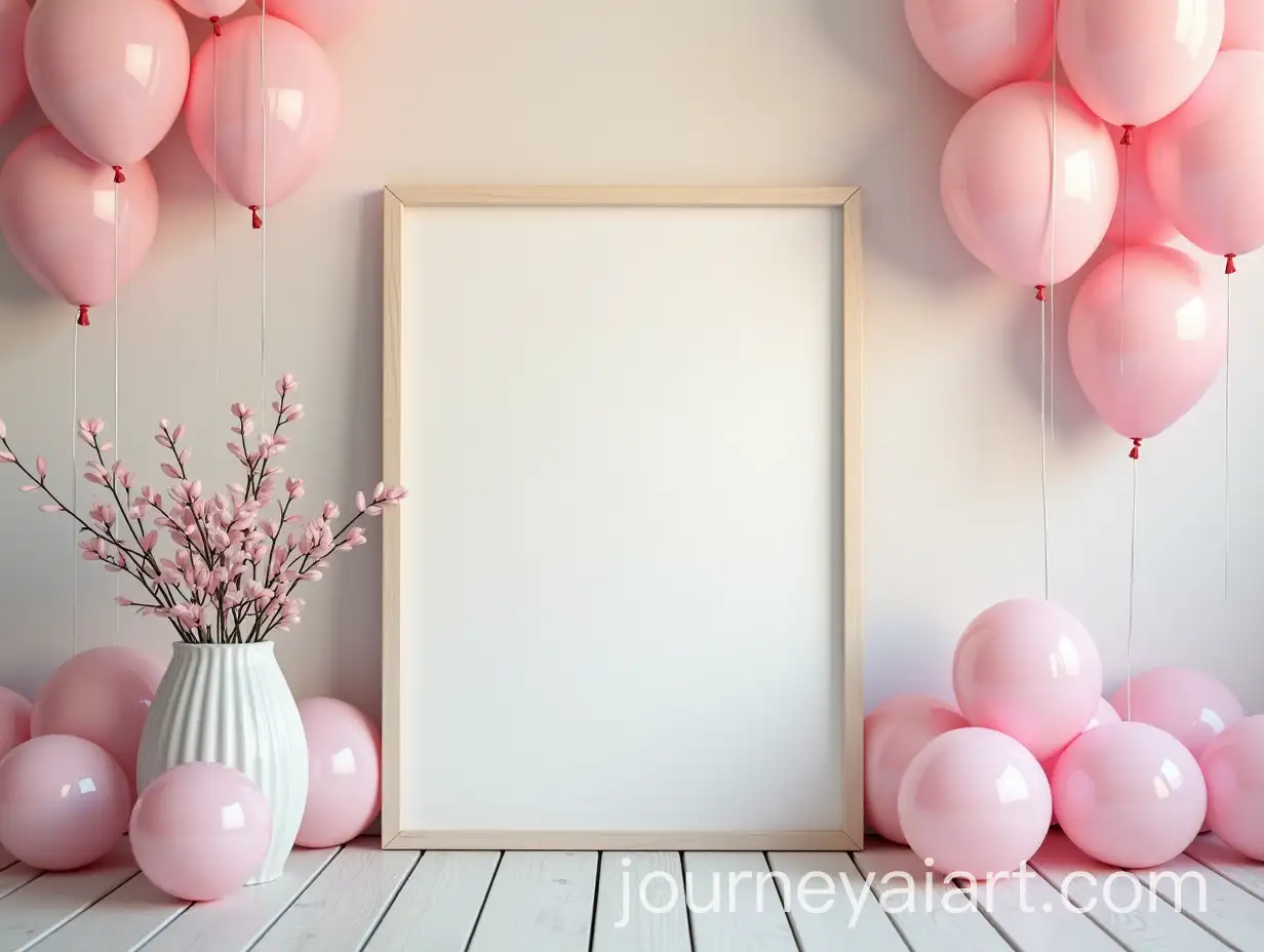 BalletThemed-Poster-with-Colorful-Balloons-in-4x3-Aspect-Ratio