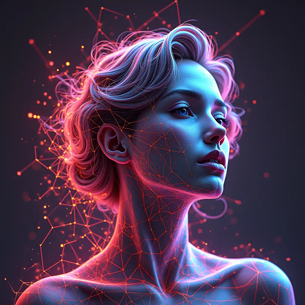 girl, Andy Gilmore's digital artwork depicting