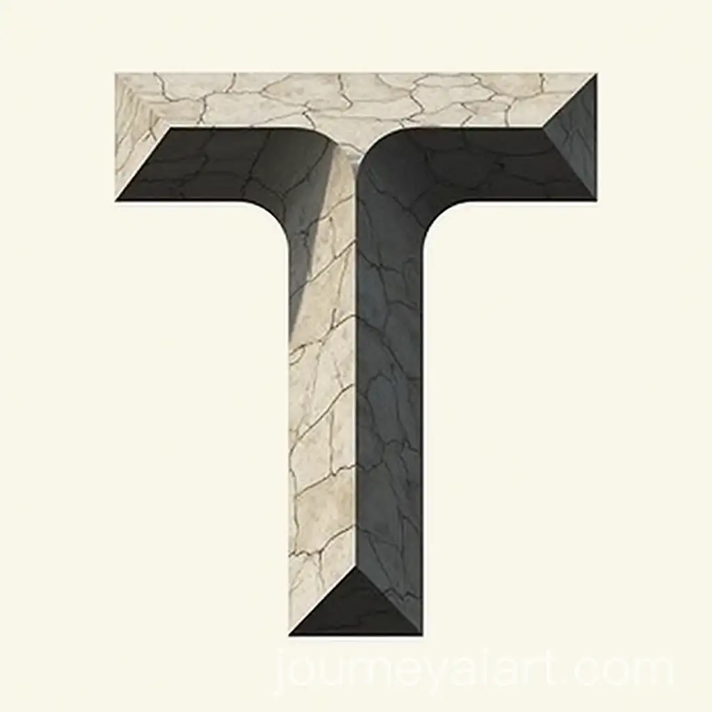 Architectural-Style-Letter-T-Font-Design