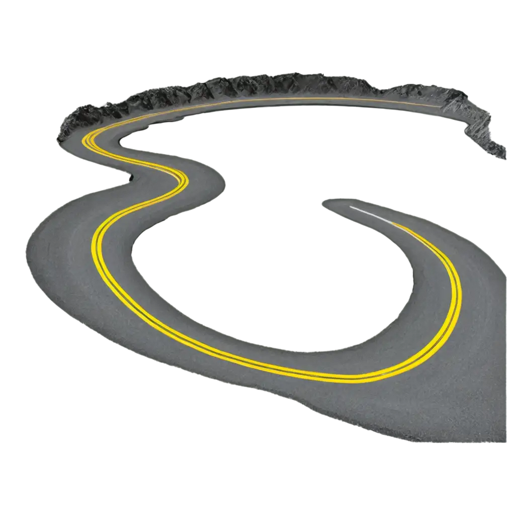 Winding-Mountain-Highway-with-Double-Yellow-Line-PNG-Image-Scenic-Roadway-Concept