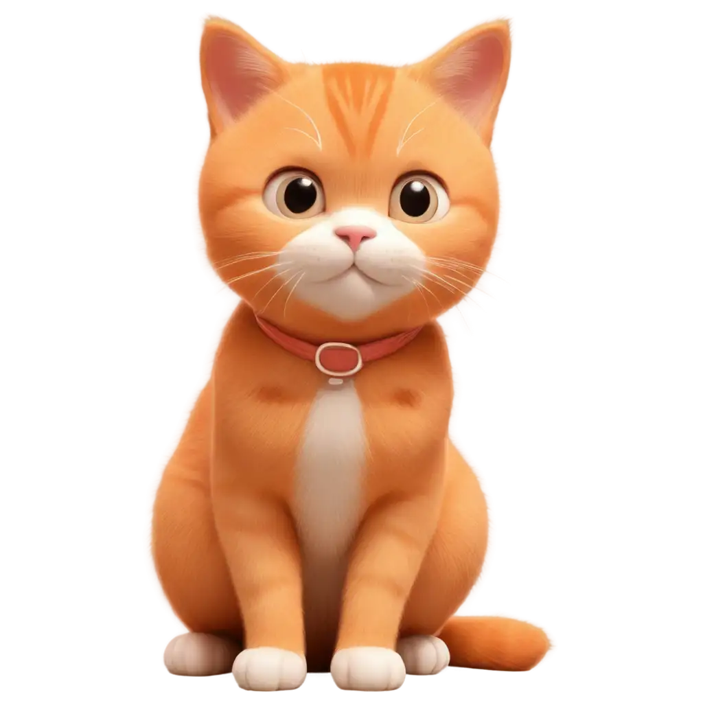 Orange-Cat-Sitting-in-3D-PNG-HighQuality-Image-of-a-3D-Rendered-Feline