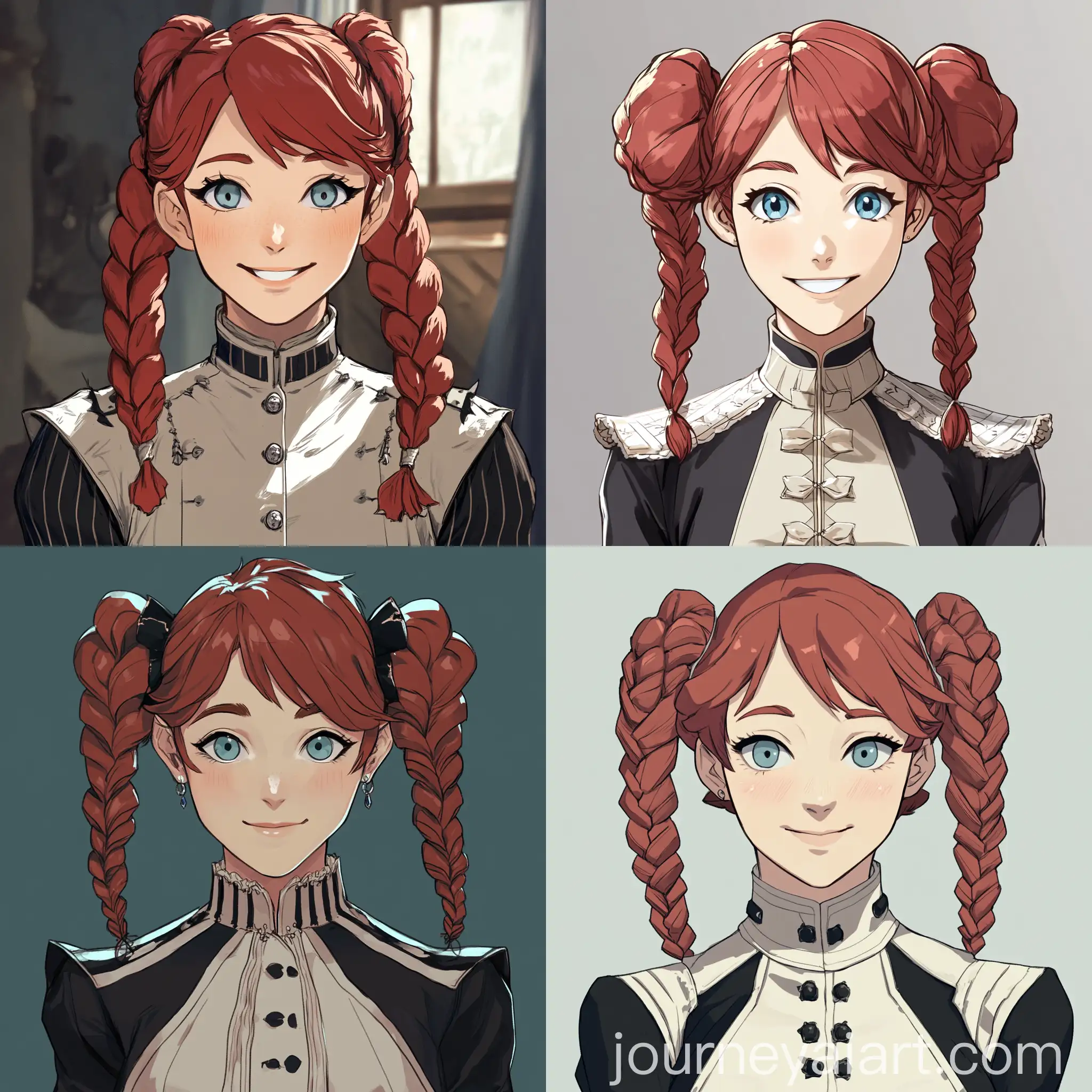 Fire-Emblem-Three-Houses-Cute-Girl-Smiling-Braided-Twintails-Light-Blue-Eyes