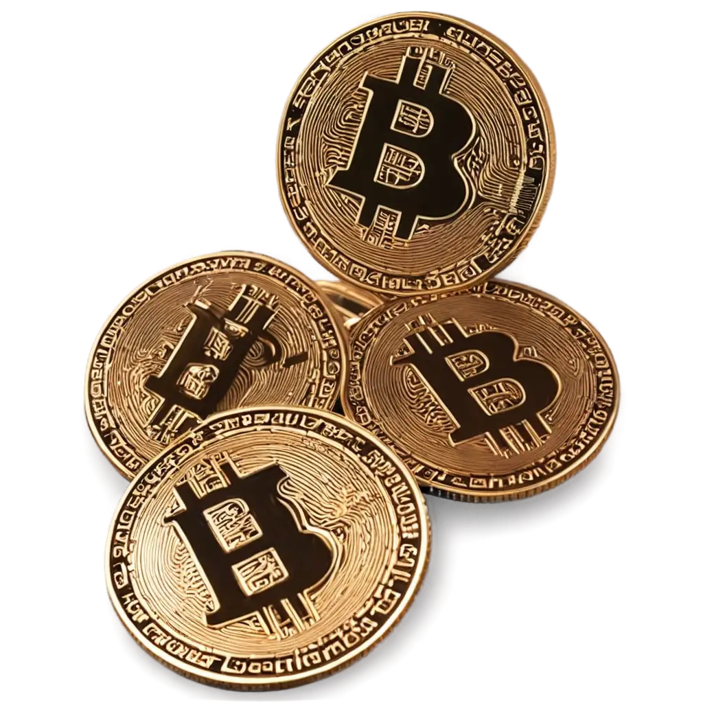 Realistic-PNG-Image-of-Bitcoins-A-Detailed-Representation-for-Financial-Visuals