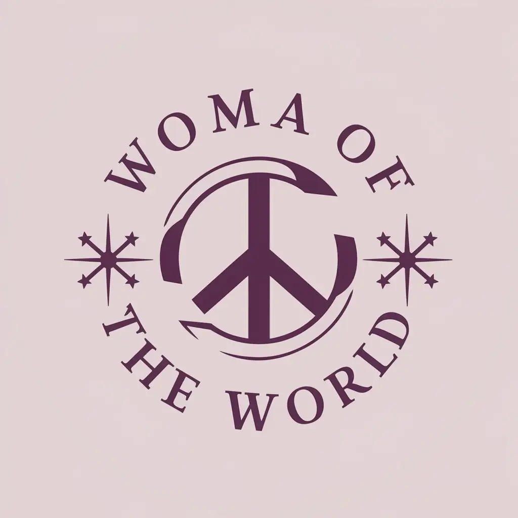 LOGO-Design-For-Woman-of-the-World-Peaceful-Woman-Symbol-in-Moderate-Tones-for-Beauty-Spa-Industry