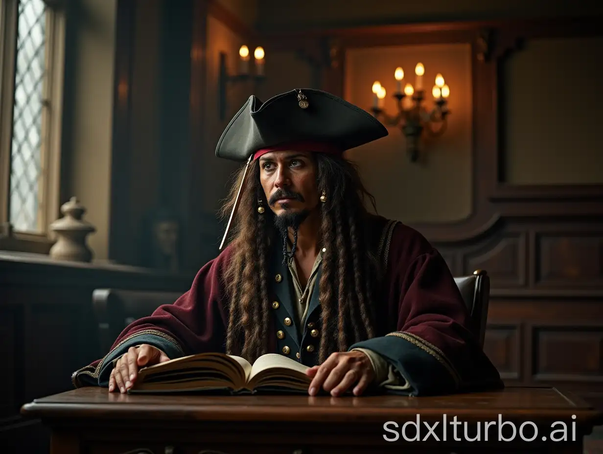 Bewildered-Jack-Sparrow-in-Hogwarts-Courtroom